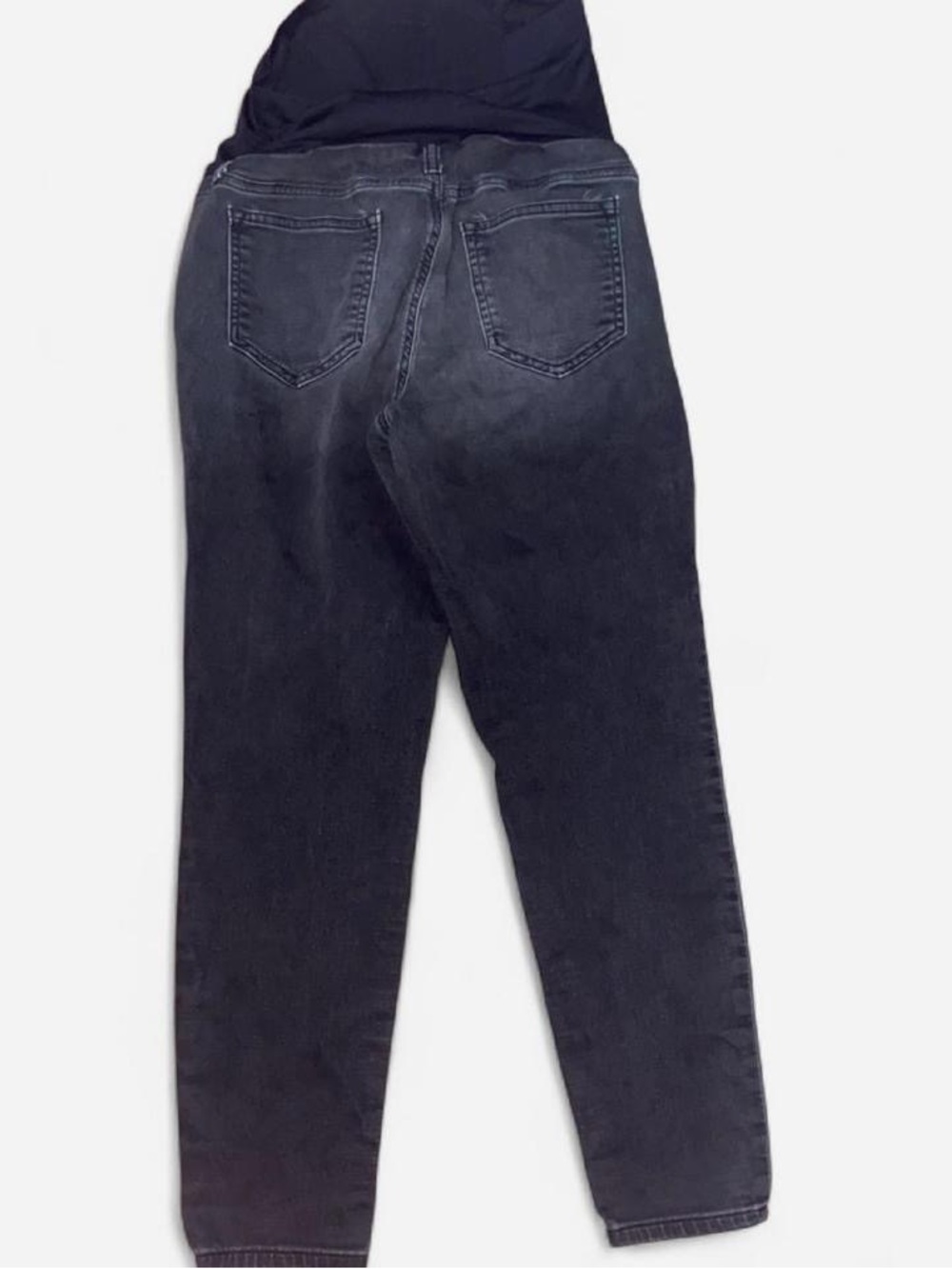 Sonoma Navy Overband Straight Leg Maternity Jeans - Picture 2 of 5